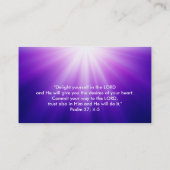 Psalm 37; 4-5 - Christelijk Visitekaartje (Achterkant)