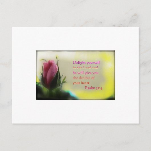 Psalm 37:4 briefkaart (Voorkant)