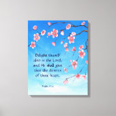 Psalm 37:4 canvas afdruk (Voorkant)