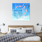 Psalm 37:4 canvas afdruk (Insitu (Slaapkamer))