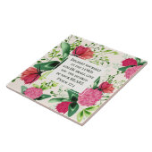 Psalm 37:4 Doe jezelf plezier in de Lord Clover Tegeltje (Zijkant)