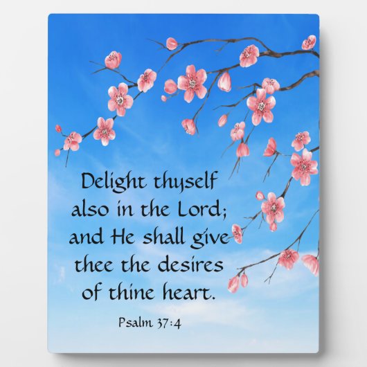 Psalm 37:4 fotoplaat (Voorkant)