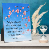 Psalm 37:4 fotoplaat (Zijkant)