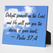 Psalm 37:4 fotoplaat (Zijkant)