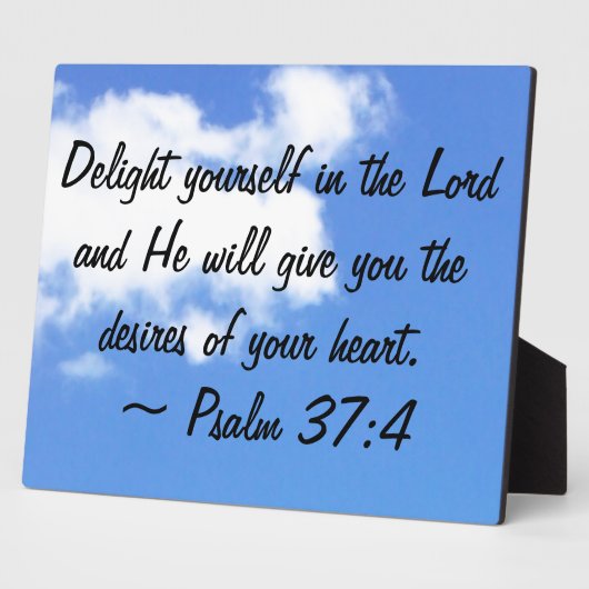 Psalm 37:4 fotoplaat (Zijkant)