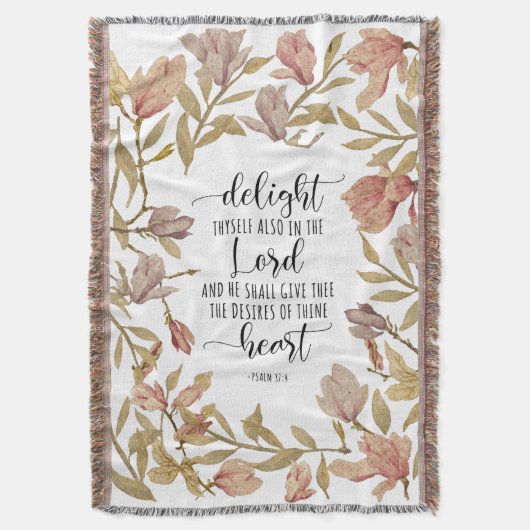 Psalm 37:4 - Geniet ook van de Heer Deken (Voorkant Verticaal)