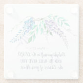 Psalm 37:4 Geniet van jezelf in de Heer, Floral Glazen Onderzetter (Achterkant)