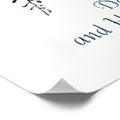 Psalm 37:4 Geniet van jezelf in de Heer, Floral Poster (Hoek)