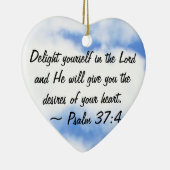 Psalm 37:4 keramisch ornament (Rechts)