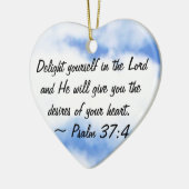 Psalm 37:4 keramisch ornament (Links)