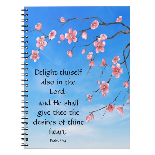 Psalm 37:4 notitieboek (Voorkant)