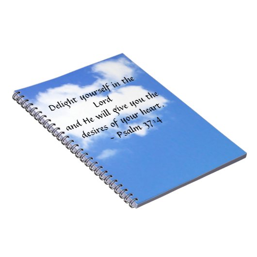 Psalm 37:4 notitieboek (Rechterzijde)