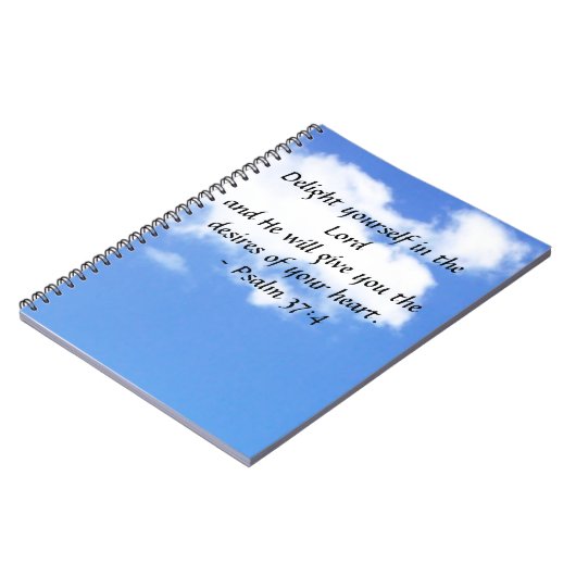 Psalm 37:4 notitieboek (Linkerzijde)