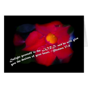 Psalm 37:4 over zwart