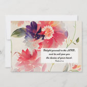 Psalm 37:4 Schroef jezelf in de LORD Flat Notitiekaartje (Voorkant)