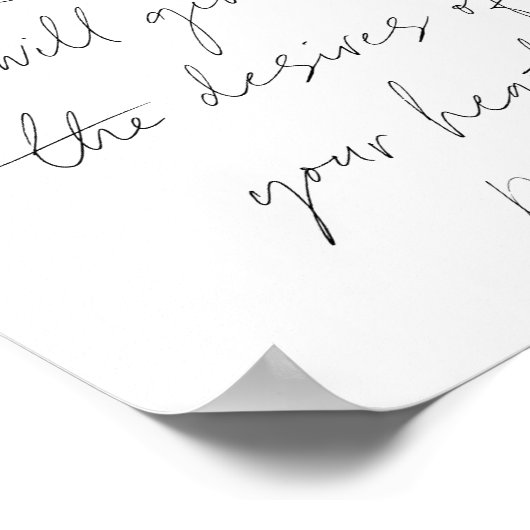 Psalm 37:4-script poster (Hoek)