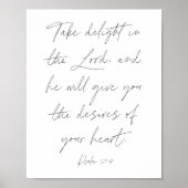 Psalm 37:4-script poster (Voorkant)