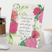 Psalm 37:4 Verblijd jezelf in de Heer Bloemen Reclamebord Met Voetstuk (Insitu)