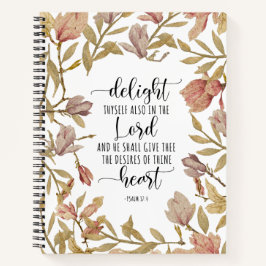 Psalm 37:4 - Verblijd U Ook In De Heer Notitieboek