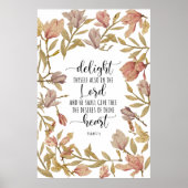 Psalm 37:4: Vermaak u ook in de Heer Poster (Voorkant)