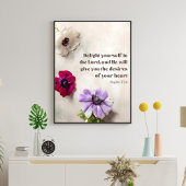Psalm 37:4 Verrukt u in de Heer, Poster