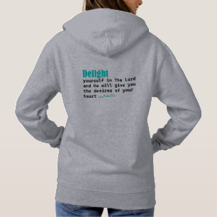 Psalm 37:4 Verrukt u in de Here Christelijk Hoodie