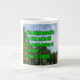 Psalm 37:4 WEBU Mug Grote Koffiekop