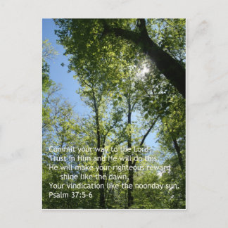 Psalm 37:5-6 briefkaart