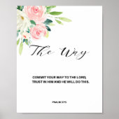 Psalm 37:5, Bijbelverse Poster (Voorkant)