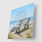 Psalm 37:7 nog steeds in aanwezigheid van de Heer, Vierkante Klok (Hoek)