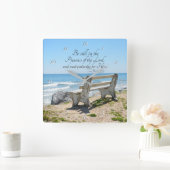 Psalm 37:7 nog steeds in aanwezigheid van de Heer, Vierkante Klok (Huis)