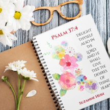 Psalm 37 Bloemen Woman's Devotional Bible Journal