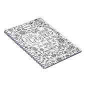 Psalm 37 Handgeschreven het Dagboek van het Prayer Notitieboek (Rechterzijde)