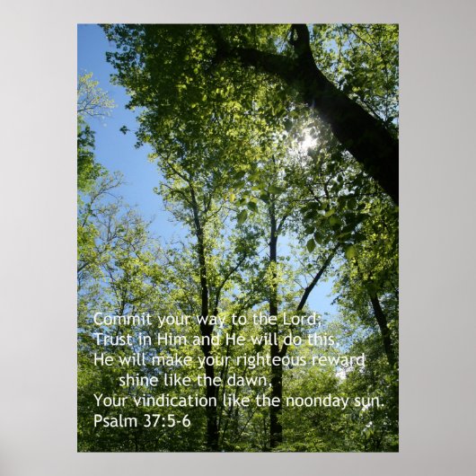 Psalm 37 Poster (Voorkant)