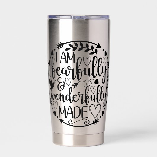 Psalm 39 Wonderfully Made Christian Scripture  Geïsoleerde Drinkbeker (Achterkant)