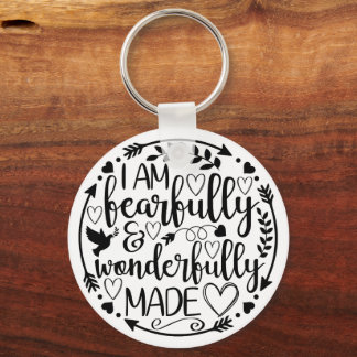 Psalm 39 Wonderfully Made Christian Scripture Sleutelhanger