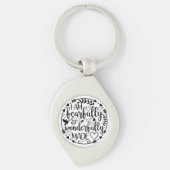 Psalm 39 Wonderfully Made Christian Scripture  Sleutelhanger (Voorkant)
