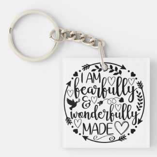 Psalm 39 Wonderlijk Geschapen Christelijke Schrift Sleutelhanger