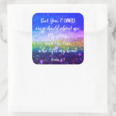 Psalm 3:3 Christelijke Schrift Firefly Art Sticker (Tas)