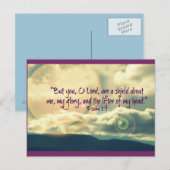 Psalm 3:3 Inspirerend Briefkaart (Voorkant / Achterkant)