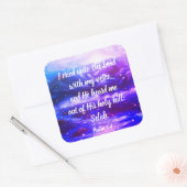 Psalm 3:4 | Bijbelse Schrift Stickers (Envelop)