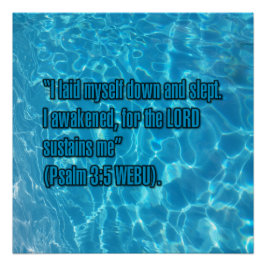 Psalm 3:5 WEBU Perfect Poster