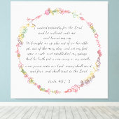 Psalm 40:1-3 canvasafdruk canvas afdruk (Insitu (Houten vloer))