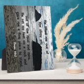 Psalm 40:2 Hij tilde me uit de slipput Fotoplaat (Zijkant)