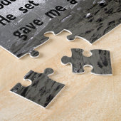 Psalm 40:2 Hij tilde me uit de slipput Legpuzzel (Zijkant)