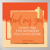 Psalm 40:5 poster (Voorkant)