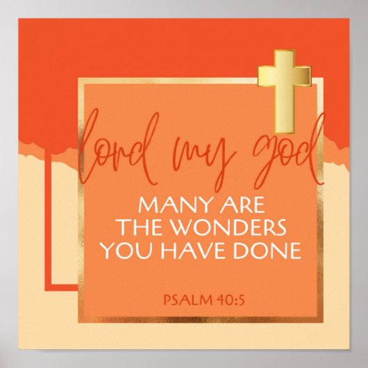 Psalm 40:5 poster (Voorkant)