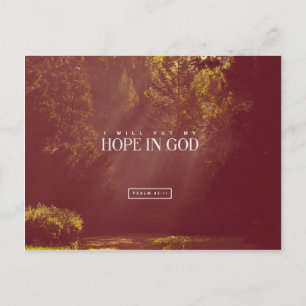 Psalm 42:11 - Ik hoop op GOD Briefkaart