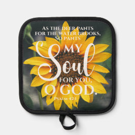 Psalm 42:1 Als de Hertenbroek Zonnebloem Christeli Pannenlap