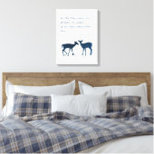 Psalm 42 1 als een dieet voor water canvas afdruk (Insitu (Slaapkamer))